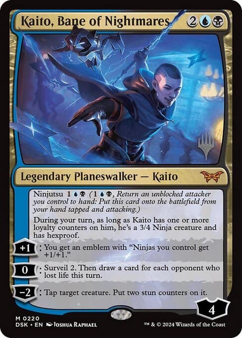 Kaito, Bane of Nightmares from Duskmourn: House of Horror Promos (Mythic)