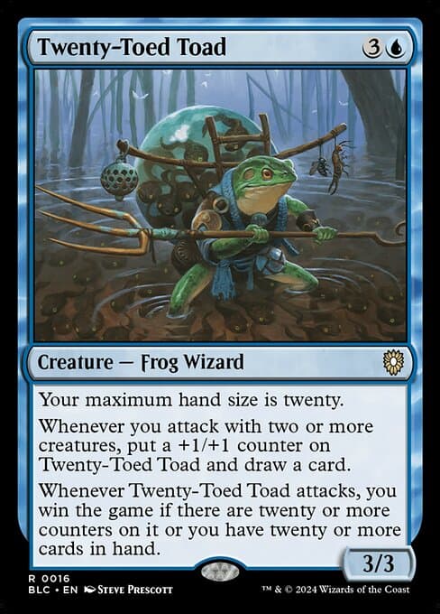 Twenty-Toed Toad from Bloomburrow Commander (Rare)