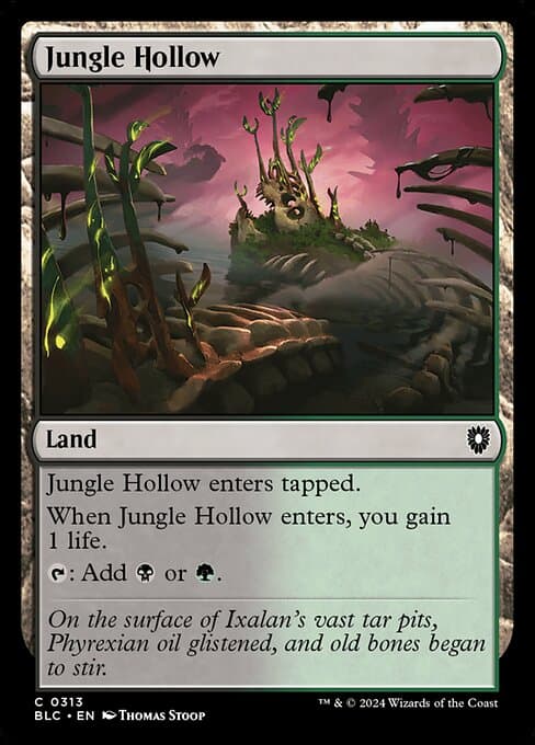 Jungle Hollow from Bloomburrow Commander (Common)