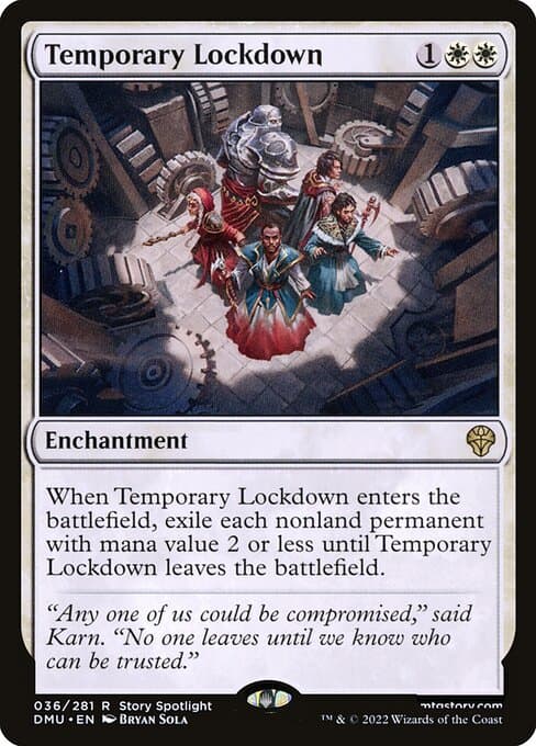 Temporary Lockdown from Dominaria United (Rare)