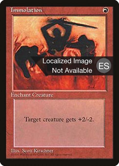 Immolation from Fourth Edition Foreign Black Border (Common)