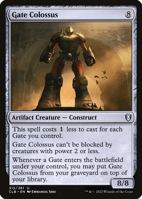 Gate Colossus from Commander Legends: Battle for Baldur's Gate (Uncommon)