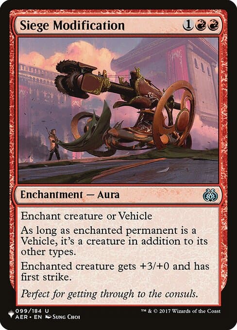 Siege Modification from The List (Uncommon)