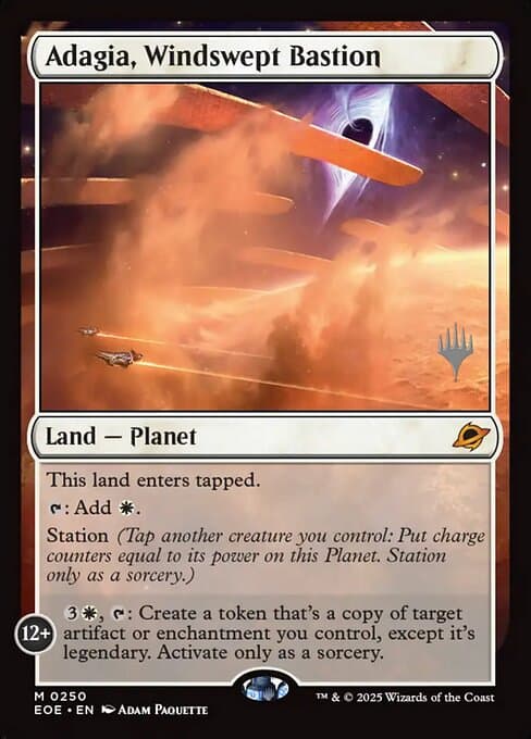 Adagia, Windswept Bastion from Edge of Eternities Promos (Mythic)