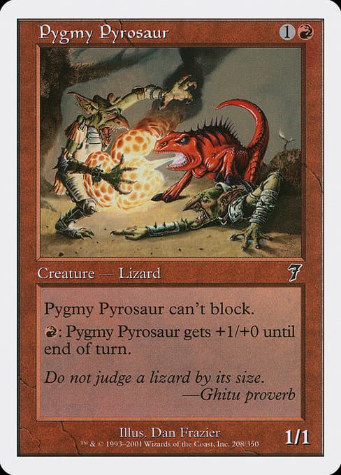 Pygmy Pyrosaur from Seventh Edition (Common)