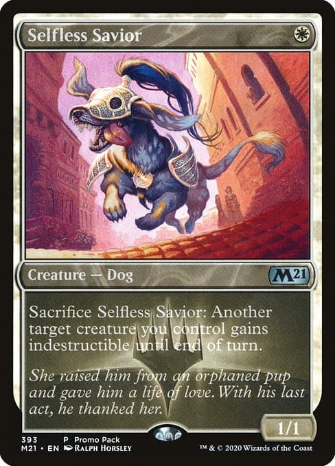 Selfless Savior from Core Set 2021 (Uncommon)