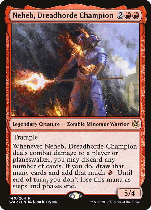 Neheb, Dreadhorde Champion from War of the Spark (Rare)