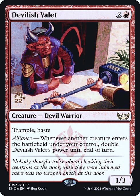 Devilish Valet from Streets of New Capenna Promos (Rare)