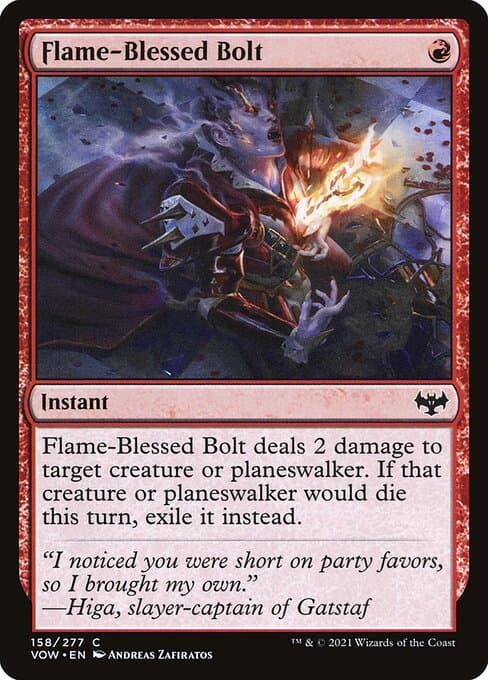 Flame-Blessed Bolt from Innistrad: Crimson Vow (Common)