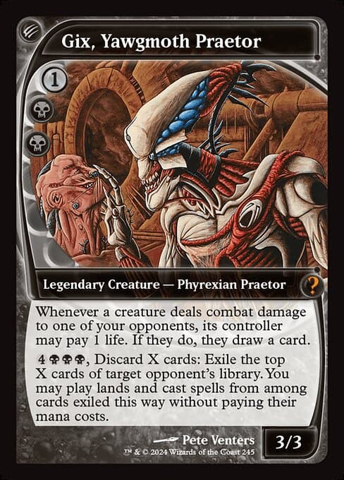 Gix, Yawgmoth Praetor from Mystery Booster 2 (Mythic)