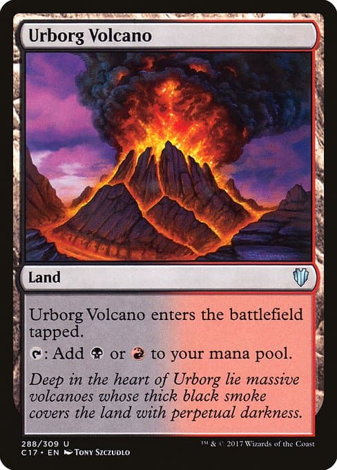 Urborg Volcano from Commander 2017 (Uncommon)