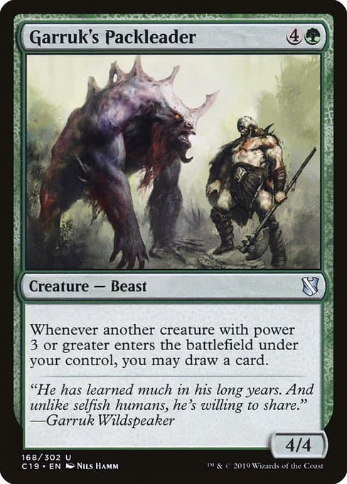 Garruk's Packleader from Commander 2019 (Uncommon)