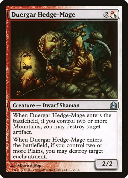 Duergar Hedge-Mage from Commander 2011 (Uncommon)