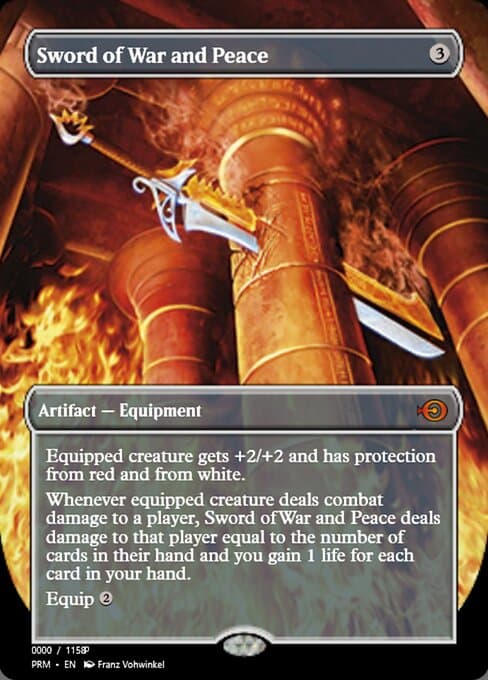 Sword of War and Peace from Magic Online Promos (Mythic)