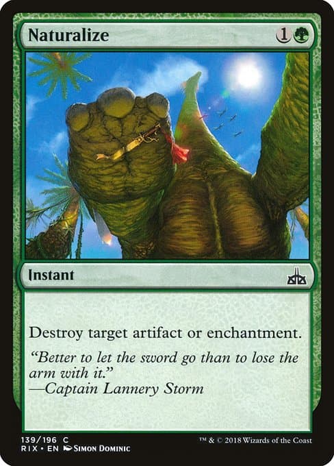 Naturalize from Rivals of Ixalan (Common)