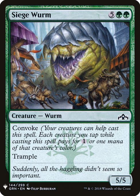 Siege Wurm from The List (Common)