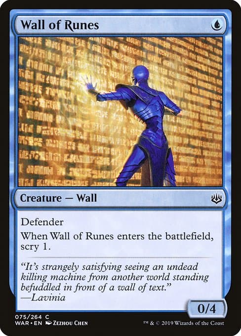 Wall of Runes from War of the Spark (Common)