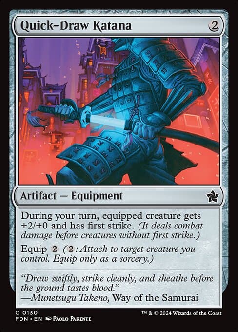 Quick-Draw Katana from Foundations (Common)