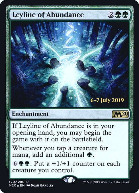 Leyline of Abundance from Core Set 2020 Promos (Rare)
