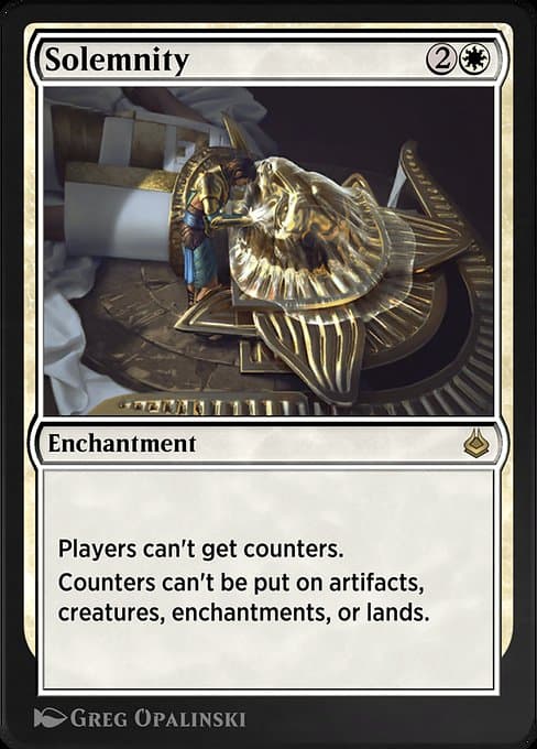 Solemnity from Amonkhet Remastered (Rare)
