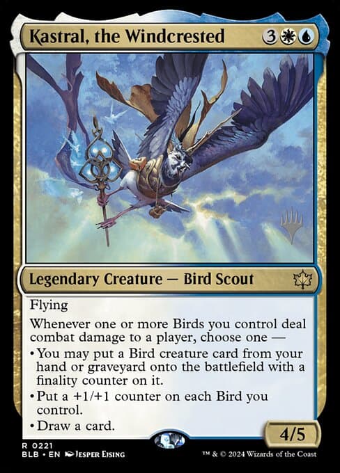 Kastral, the Windcrested from Bloomburrow Promos (Rare)