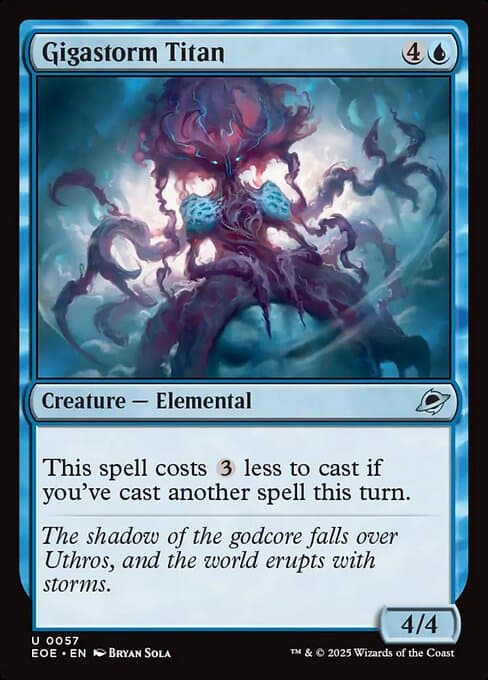 Gigastorm Titan from Edge of Eternities (Uncommon)