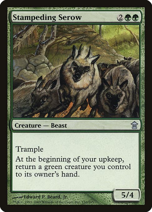 Stampeding Serow from Saviors of Kamigawa (Uncommon)