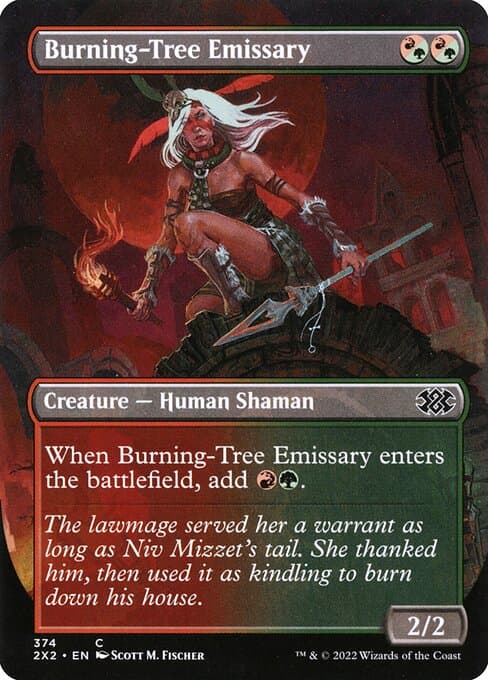 Burning-Tree Emissary from Double Masters 2022 (Common)