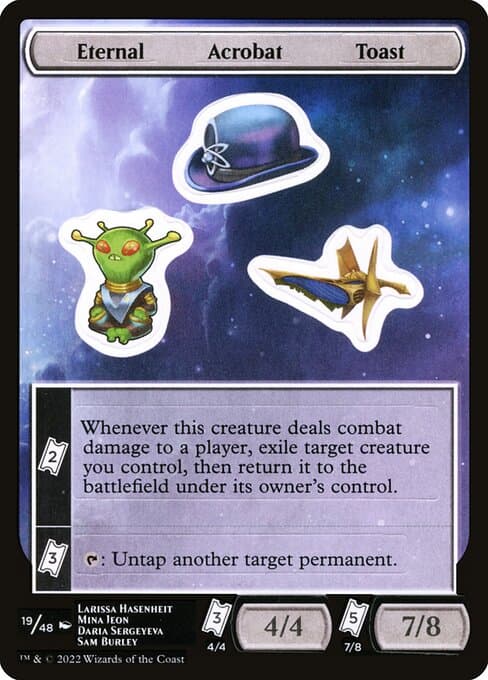Eternal Acrobat Toast from Unfinity Sticker Sheets (Common)
