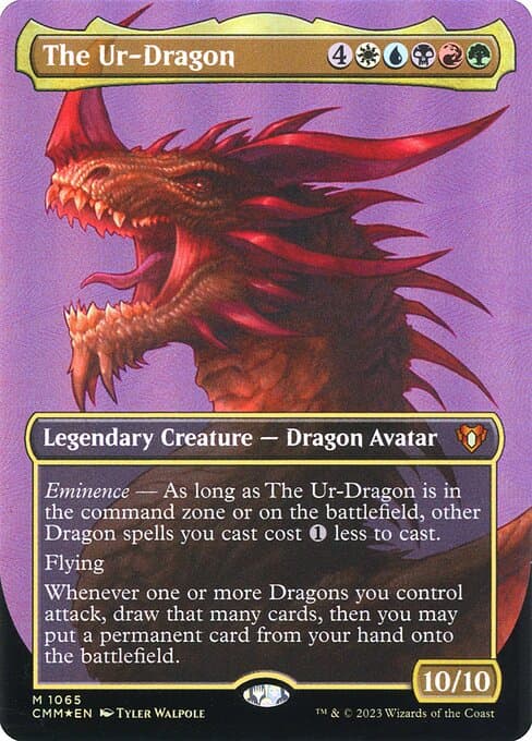 The Ur-Dragon from Commander Masters (Mythic)