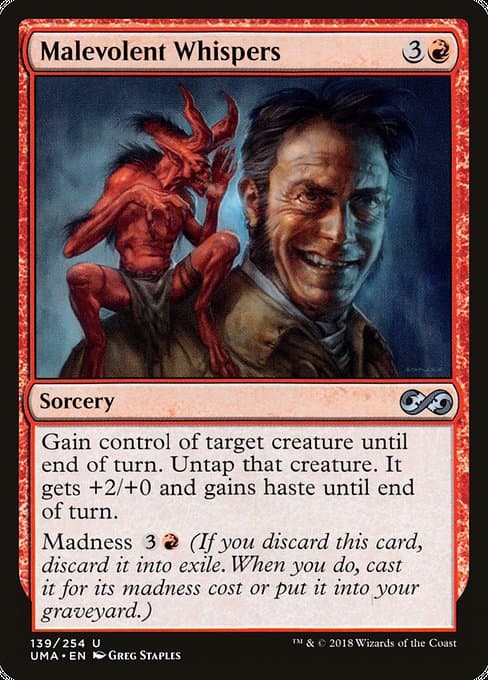 Malevolent Whispers from Ultimate Masters (Uncommon)