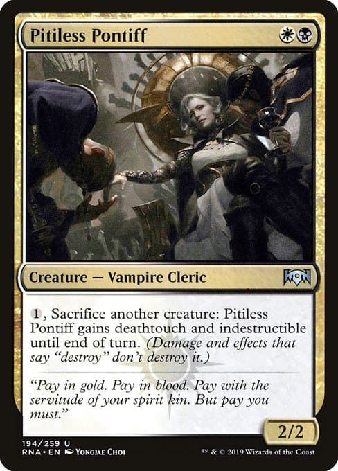 Pitiless Pontiff from Ravnica Allegiance (Uncommon)