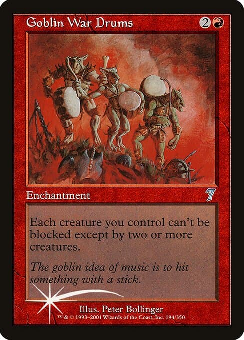 Goblin War Drums from Seventh Edition (Uncommon)