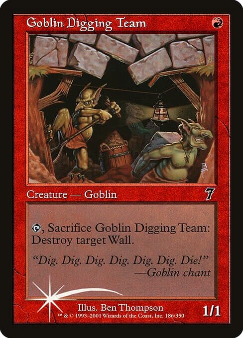 Goblin Digging Team from Seventh Edition (Common)