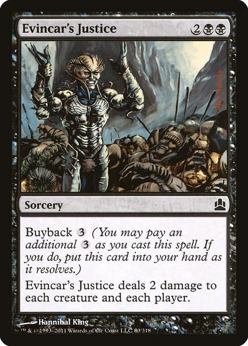Evincar's Justice from Commander 2011 (Common)