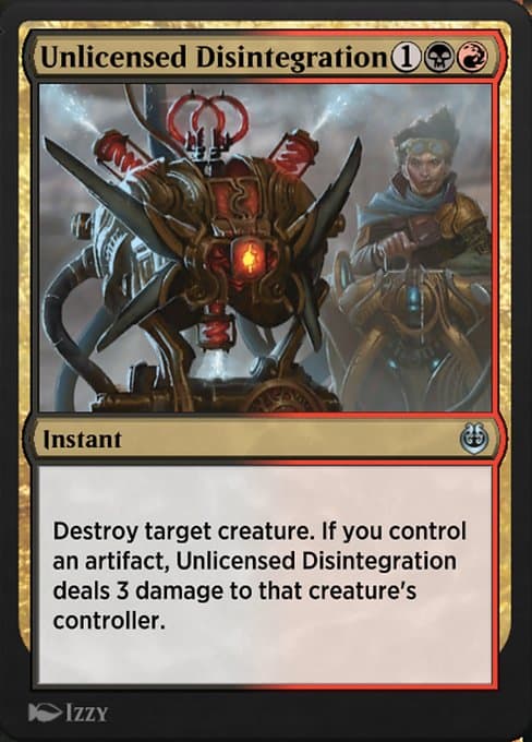 Unlicensed Disintegration from Kaladesh Remastered (Uncommon)