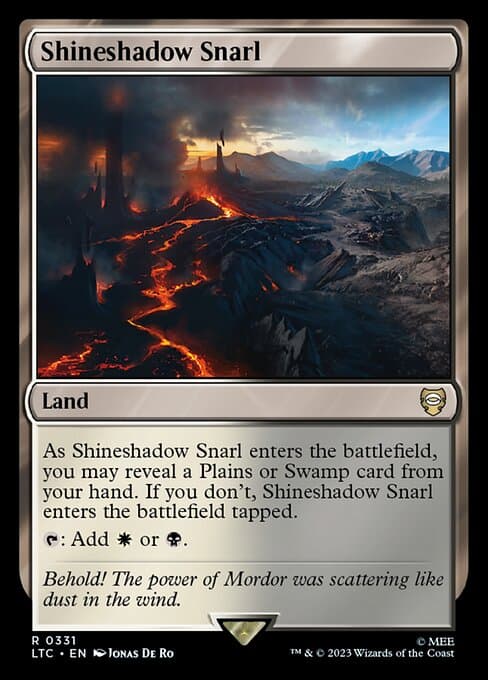 Shineshadow Snarl from Tales of Middle-earth Commander (Rare)