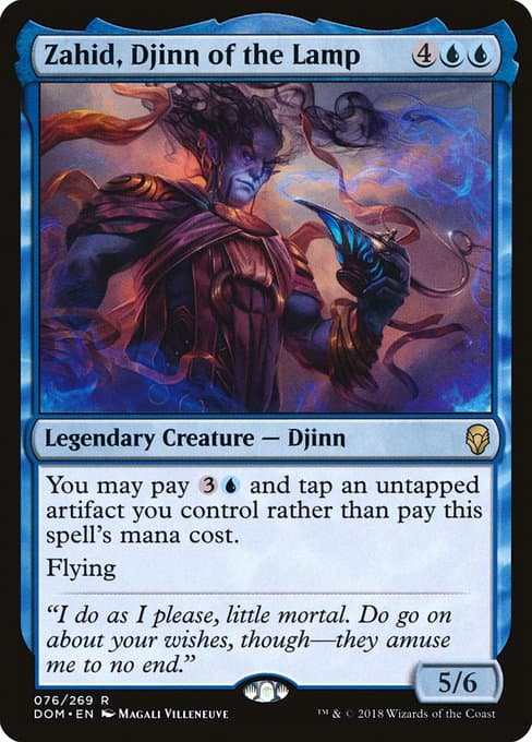 Zahid, Djinn of the Lamp from Dominaria (Rare)