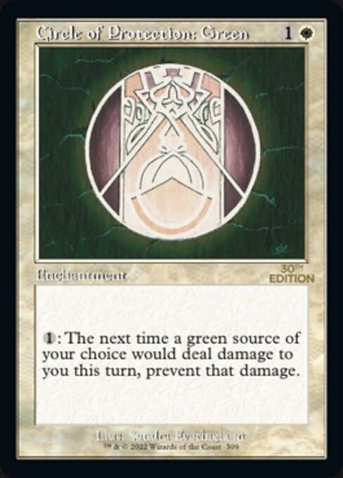Circle of Protection: Green from 30th Anniversary Edition (Common)
