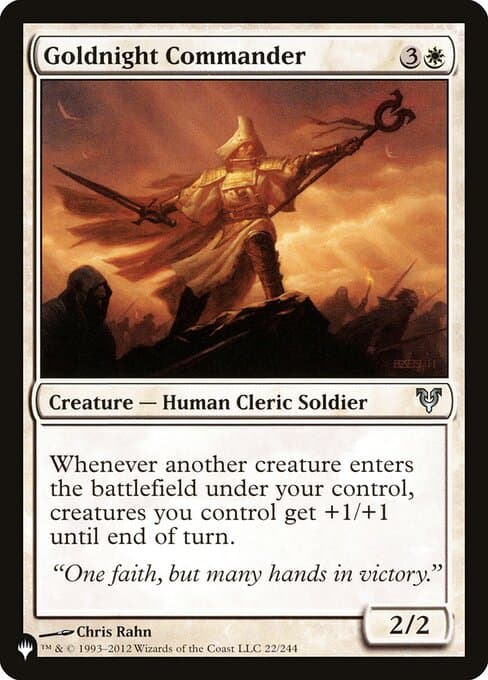 Goldnight Commander from The List (Uncommon)