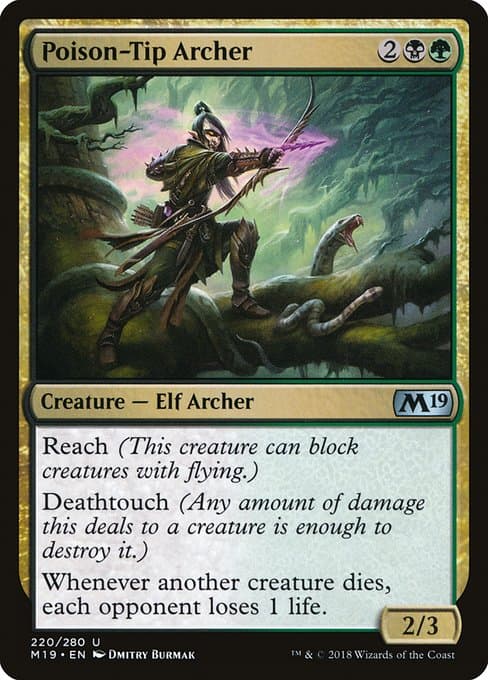 Poison-Tip Archer from Core Set 2019 (Uncommon)