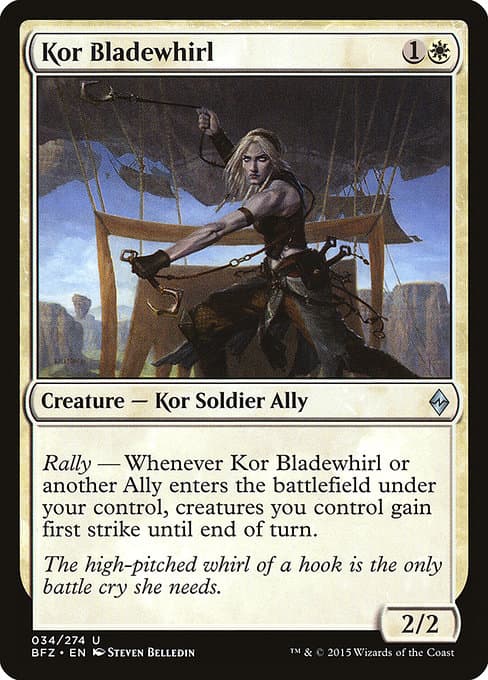 Kor Bladewhirl from Battle for Zendikar (Uncommon)