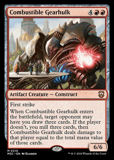 Combustible Gearhulk from Modern Horizons 3 Commander (Mythic)