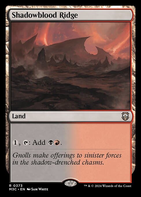 Shadowblood Ridge from Modern Horizons 3 Commander (Rare)