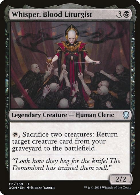 Whisper, Blood Liturgist from Dominaria (Uncommon)