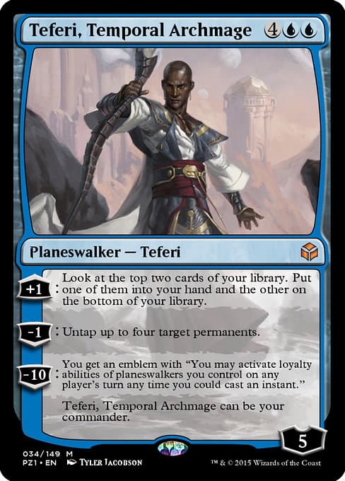 Teferi, Temporal Archmage from Legendary Cube Prize Pack (Mythic)