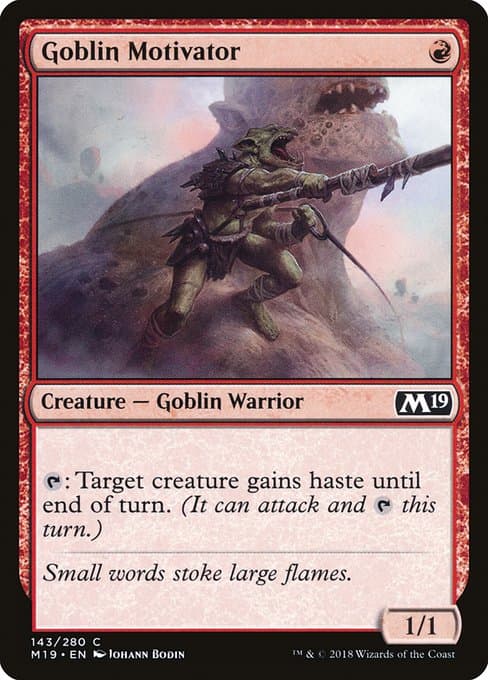 Goblin Motivator from Core Set 2019 (Common)