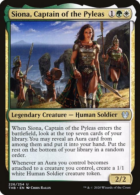 Siona, Captain of the Pyleas from Theros Beyond Death (Uncommon)