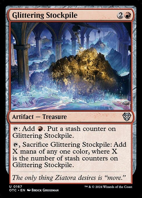 Glittering Stockpile from Outlaws of Thunder Junction Commander (Uncommon)