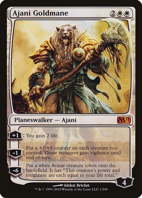 Ajani Goldmane from Magic 2011 (Mythic)